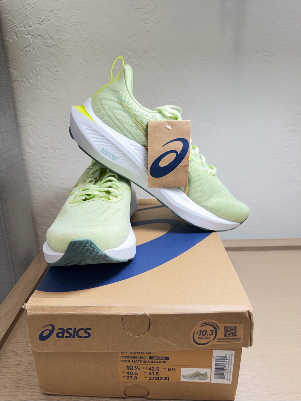 ASICS Women’s GT-2000 13 Running Shoe, Size 10.5, Cool Macha/Celadon